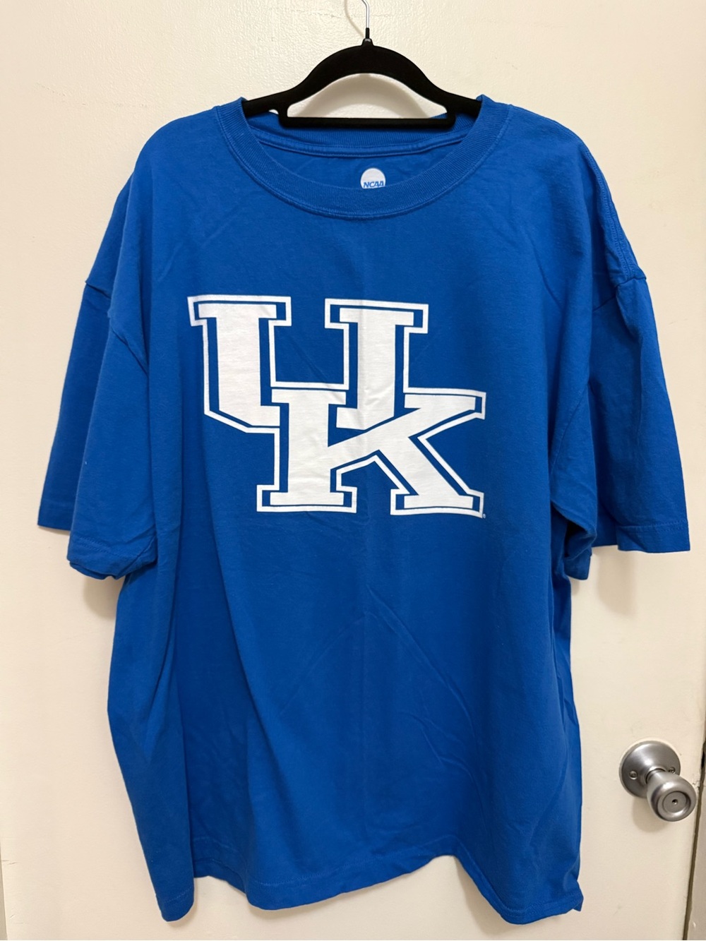 NCAA Blue Tee with White Logo